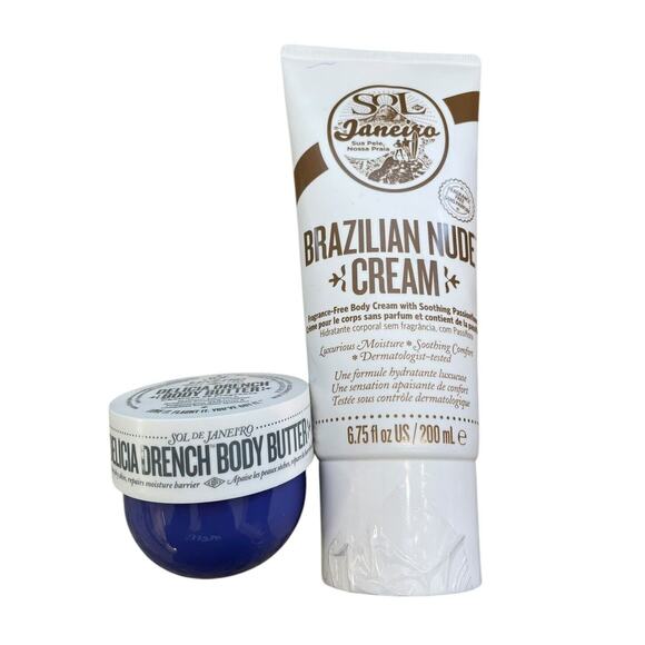 Sol de Janeiro Brazilian Lot 2 Nude Cream & Delica Drench‎ Body Butter NEW